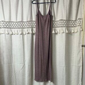 wild fable Mauve Ribbed Maxi Slip Dress